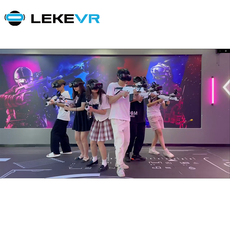 LEKE VR X-Space Plataforma de realidad virtual VR Free Roam Zombie Game Arena Escape Room Vr 9d Simulator